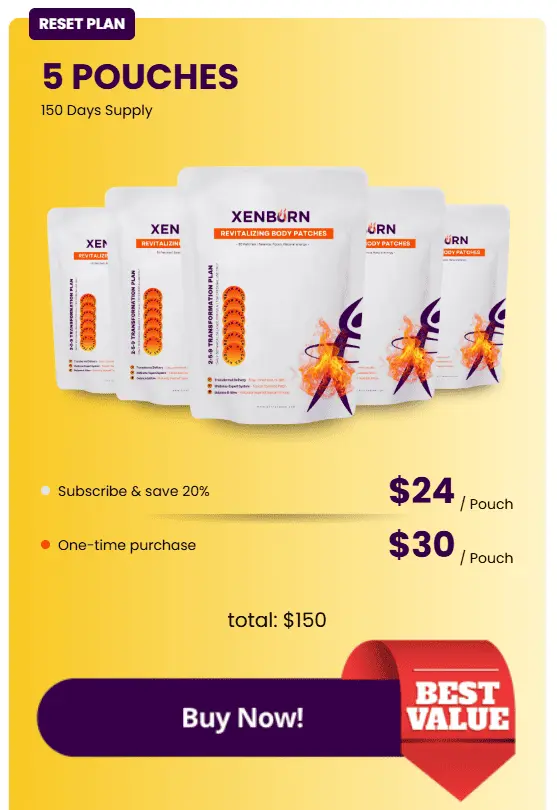 xenburn 5 pouches price